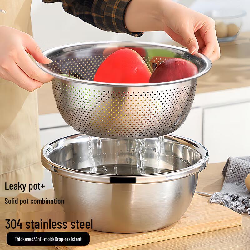 Głębokie kosze kuchenne do mycia i ociekania