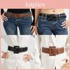Minimalistischer Jeansgürtel für Damen mit handgewebtem Seil Detail Modeaccessoire für Freizeitkleidung