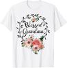 Blessed Grandma For Women Flower Decor Grandma Flowers T-Shirt Mens Womens Tees Top