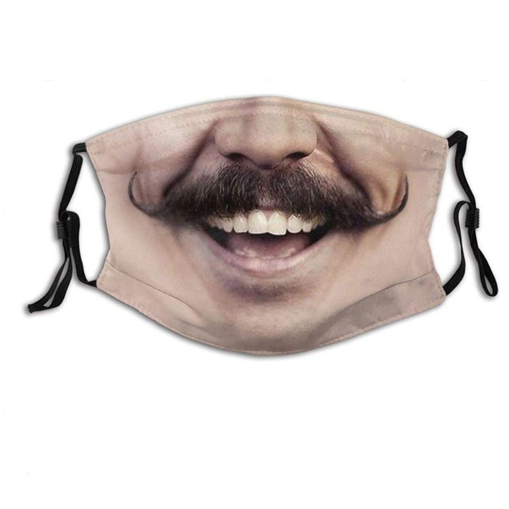 Personality Funny Printed Mask Facial Expression Party Cosplay Mask Winter Outdoor
