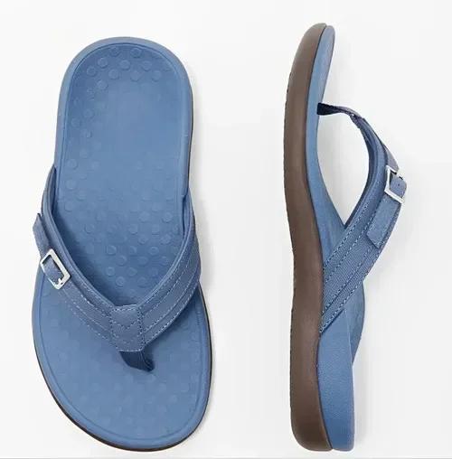 

2025 New Summer Orthopedic Sandals Women Slippers Home Shoes Casual Female Slides Flip Flop 40 темно-синього кольору