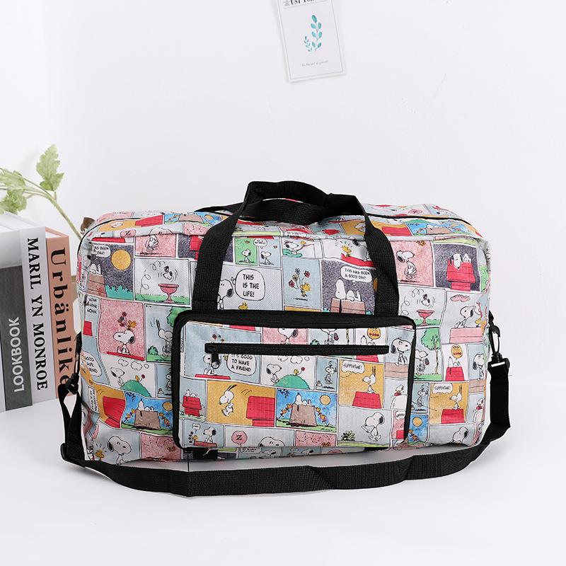Cartoon Travel Bag Large Capacity Folding Luggage Travel Handbag Luggage Bag Nylon Waterproof Storage Bag Travel Bag