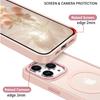 Chic Velvet Touch PC Phone Case with Zinc Alloy Lens Protective Frame for iPhone/Samsung Magnetic Wireless Charging Case Cover for Magsafe