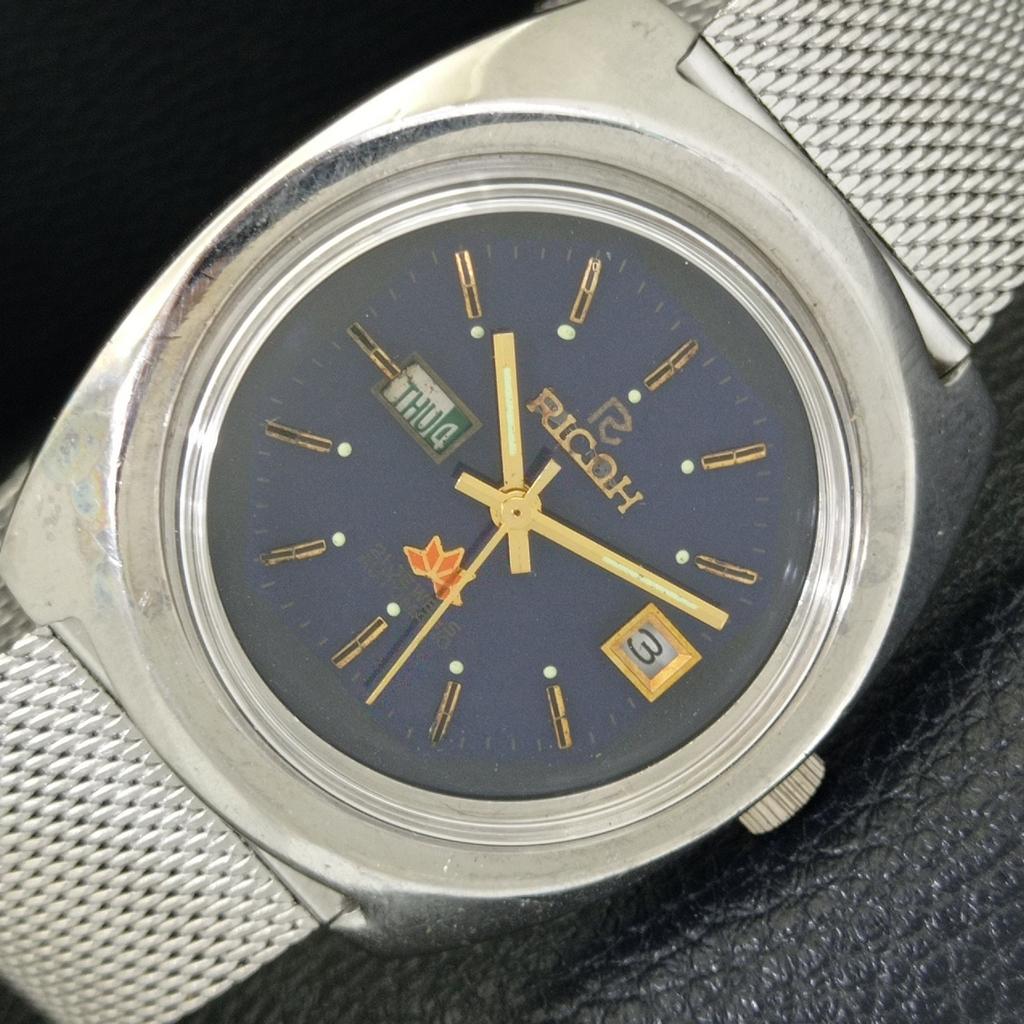 

AUTOMATIC VINTAGE RICOH R31 JAPAN MENS ORIGINAL DIAL WATCH a701958-5 R207-a701958