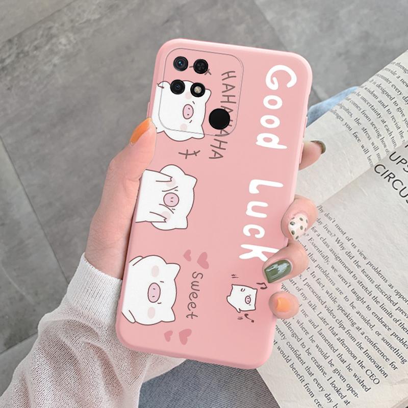For Redmi 10C 10 C Back Cover Protective Case Soft Silicone Cute Cartoon Cat Frog Phone Case For Xiaomi Redmi 13C 14C 12C Coque