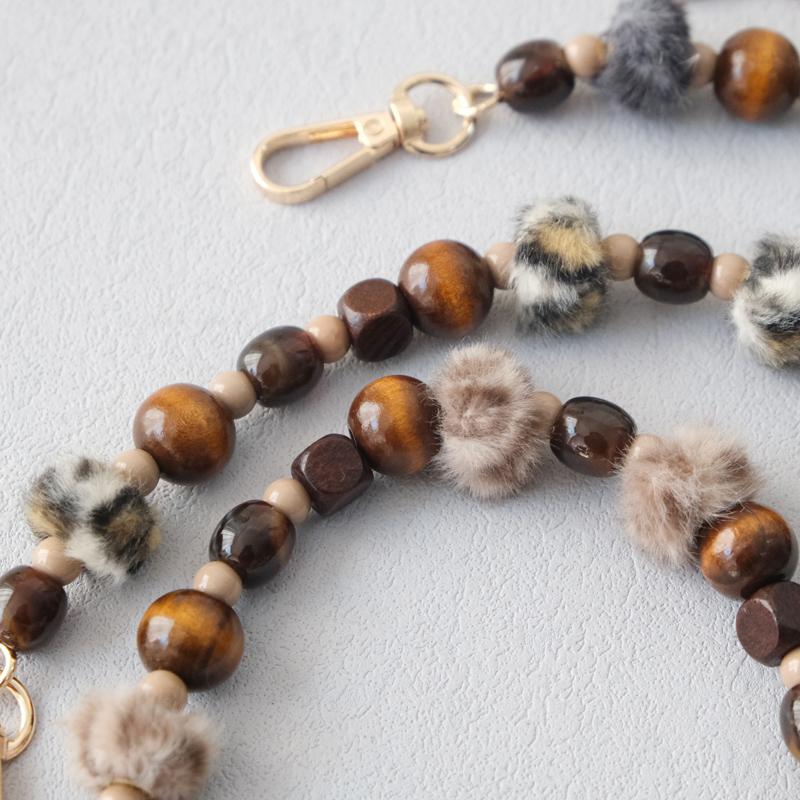 New Fashion Woman Bag Accessory Detachable Candy Beaded Chains Cute Acrylic Luxury Strap Women Elegant Bag Shoulder Handle Chain