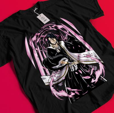 Byakuya Kuchiki Shirt Bleach Anime Tshirt Aizen T-Shirt Ichigo Bankai Yhwach Tee BB944