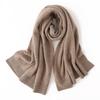 Women's 100% Pure Cashmere Hollow Knit Shawl, Versatile Solid Color Scarves, New Fashion Warm Wrap