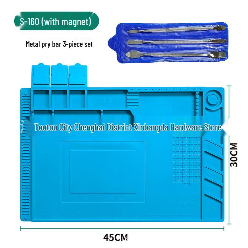 Tappetino di riparazione in silicone magnetico antiscivolo per elettronica
