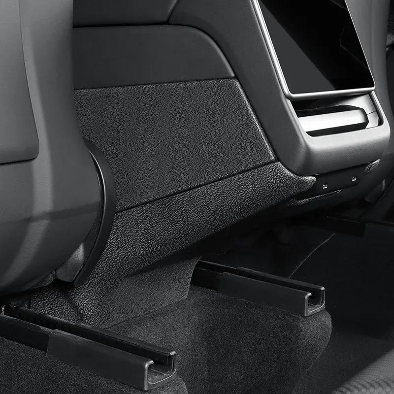 For Tesla Model Y Juniper 2025 Central Control Anti Kick Pads TPE Both Side Defense Kick Protective Pad Car Interior Accessories