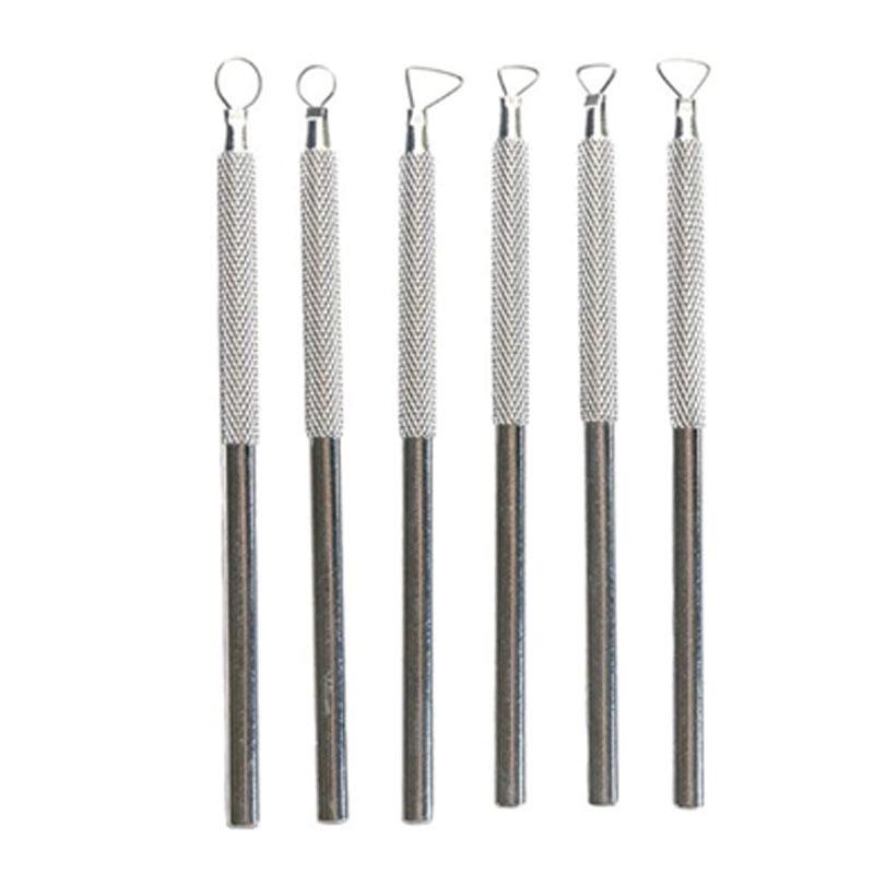 Ensemble d'outils de modelage en argile de poterie en cinq pièces pour sculpture DIY
