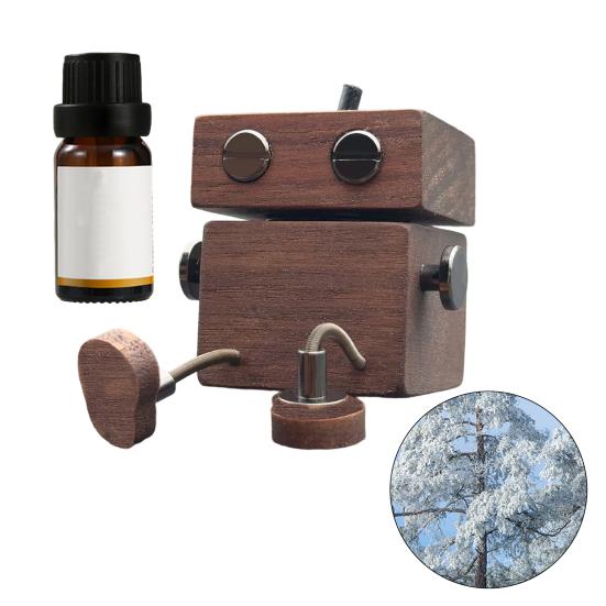 Car Aromatherapy Handmade Wooden Doll Long-Lasting Aromatherapy Essential Oil Diffuser Shaking Feet Car Dashboard Decoration