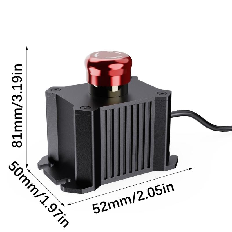 High Durability Aluminum Emergency Stop Safety Reset Switches Featuring Quick Power On Function for V10 V10 Ultra