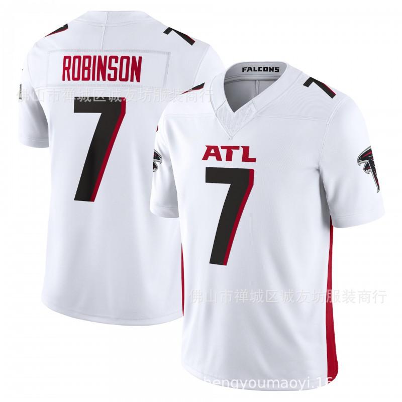 3rd Gen Football Jersey Falcons 7 Black Robinson USPS Shipping