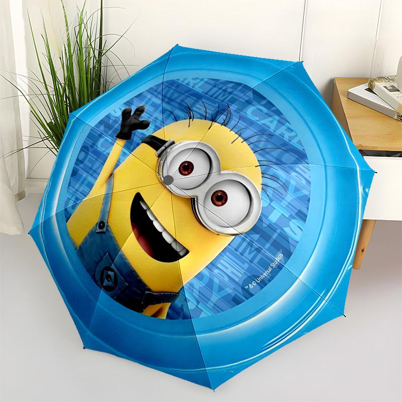 

1PC Minion Automatic Open/Close Umbrella, 8-Rib Sturdy Frame, Durable Canopy, Highquality Construction, Fashion Lovers yy250920034