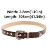 Girdle Retro Women's Belt Pin Buckle Embossed Belt Casual Carved Buckle Belt