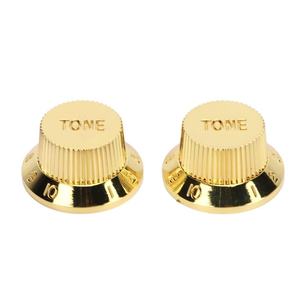 4PCS Polymer Guitar Potentiometer Knob Set Silver/Gold Electric Guitar Accessories Electric Guitar