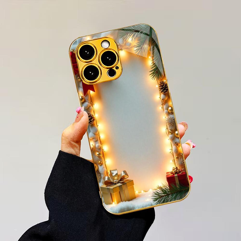 

Красочный гальванизированный стеклянный чехол для телефона iPhone 17 16 15 14 13 12 11 Pro Max Plus 16E 17Air iPhone 17