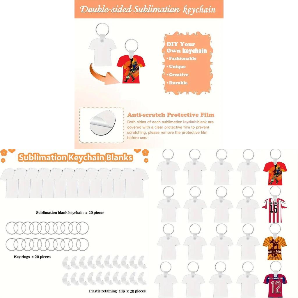Keychain Blank Wooden Diy Heat Sublimation Gift For Wedding Party Decoration