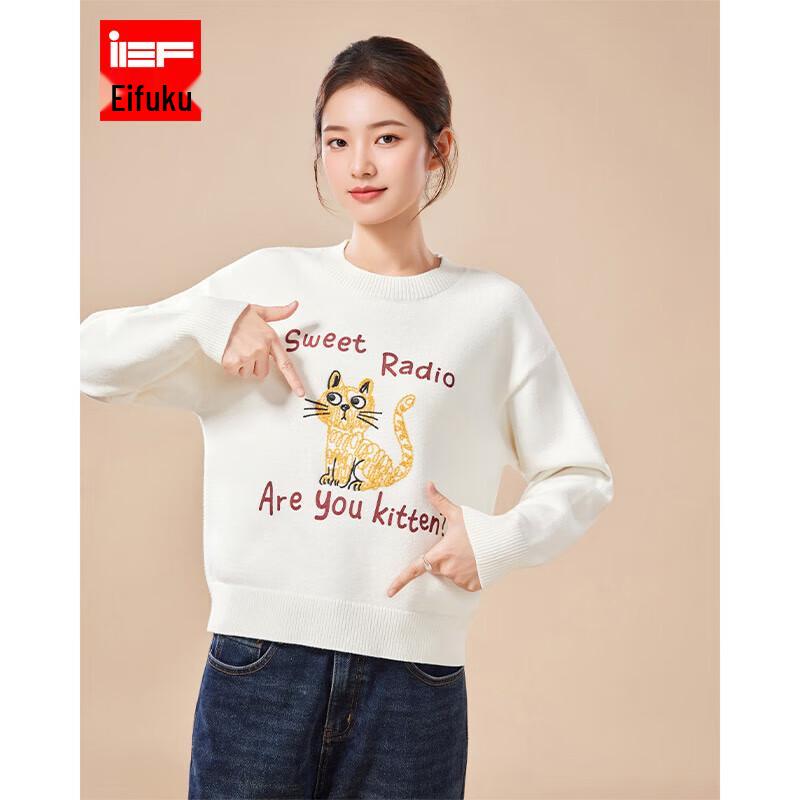 

IEF Women s Jacquard Knit Pullover Top One Size