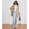 Early Spring Simple Casual Style Daily Versatile Adjustable Small Trench Coat