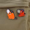 Chainsaw Cartoon Creative Anime Alloy Brooch Stylish Metal Badge For Accessories Clothing
