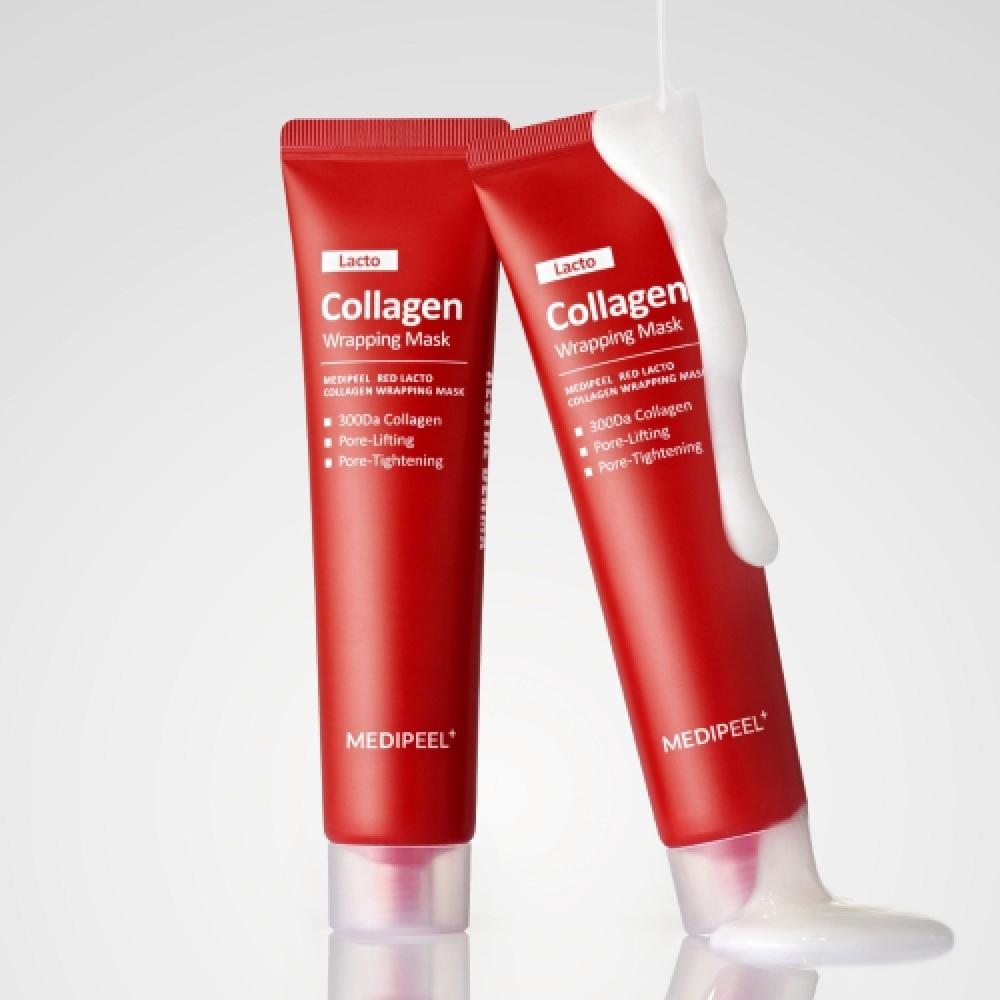 

Medipeel Red Lacto Collagen Wrapping Mask 70ml 2ea + Wrapping 15ml Miniature+dual Brush Water Glow Pore Lifting Pack NONE