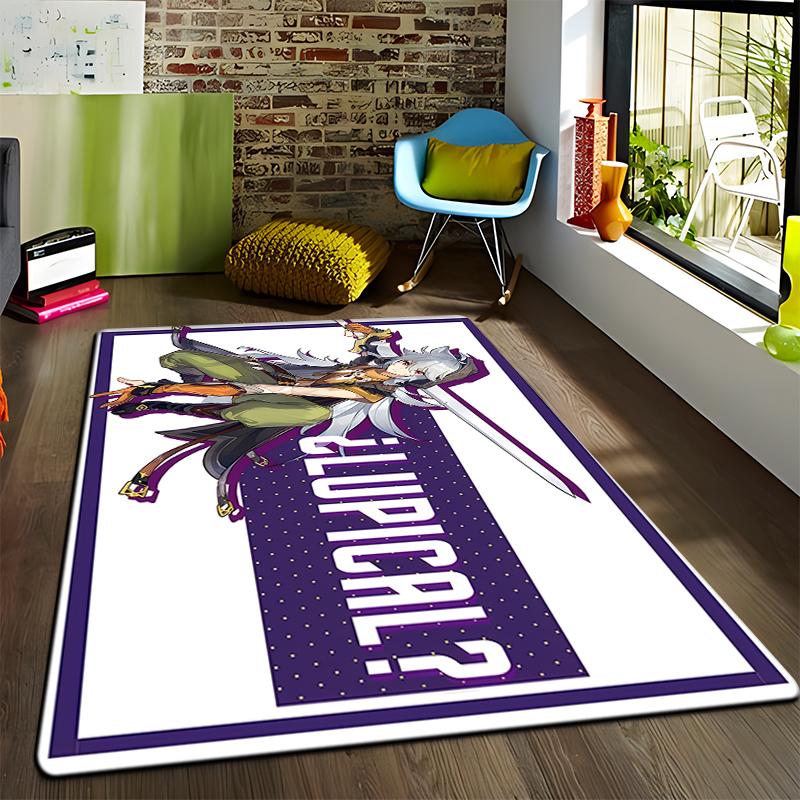 Anime Genshin Carpets Living Room Decoration Bedroom Parlor Tea Table Area Rug Mat Soft Flannel Large Rugs and Baby Gift Carpet