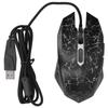 Mouse Wired Colorful Glowing Gaming USB Ultra Accuracy Internet Computer Accessories(Black )