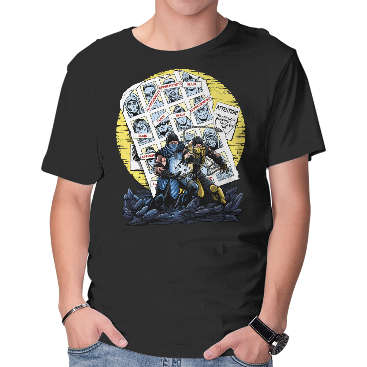 Unisex Crew Neck T-Shirt Days Of The Mortal Past Graphic Short Sleeve Casual Tee L