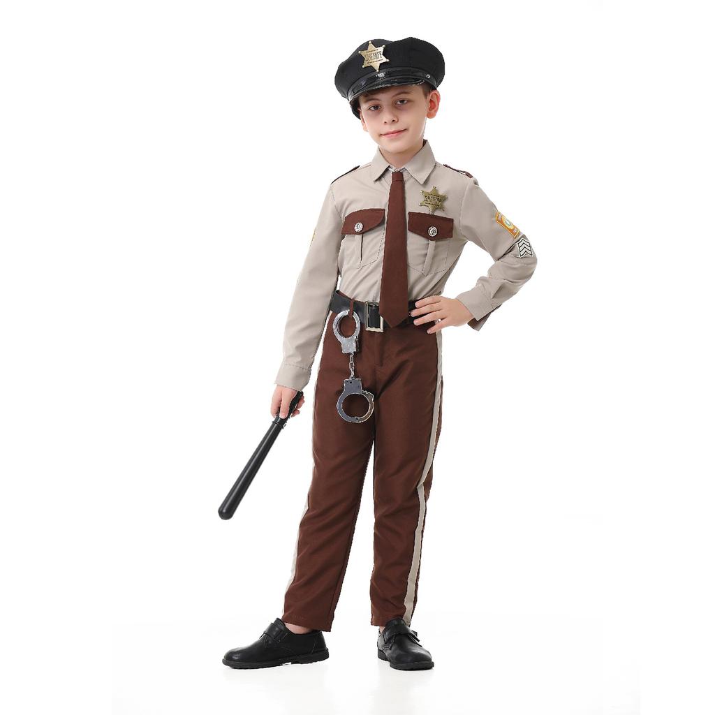 Sheriff Kostüm für Erwachsene & Kinder für Halloween Rollenspiel Bühnenauftritt