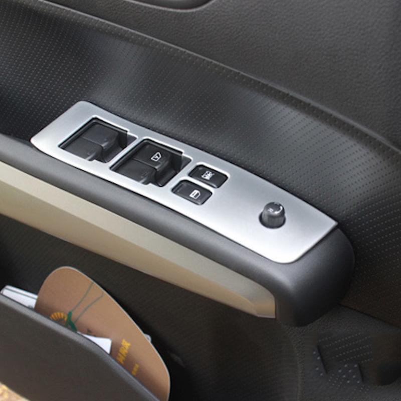 For Nissan X-Trail X Trail T31 Car Window Glass Lift Switch Trim Cover Door Button Decoration 2008 09 10 11 12 2013 ABS