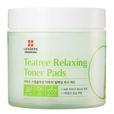 Leaders Step Solution Tea Tree Zklidňující tonerové polštářky 150 ml, 60 kusů, 1 kus