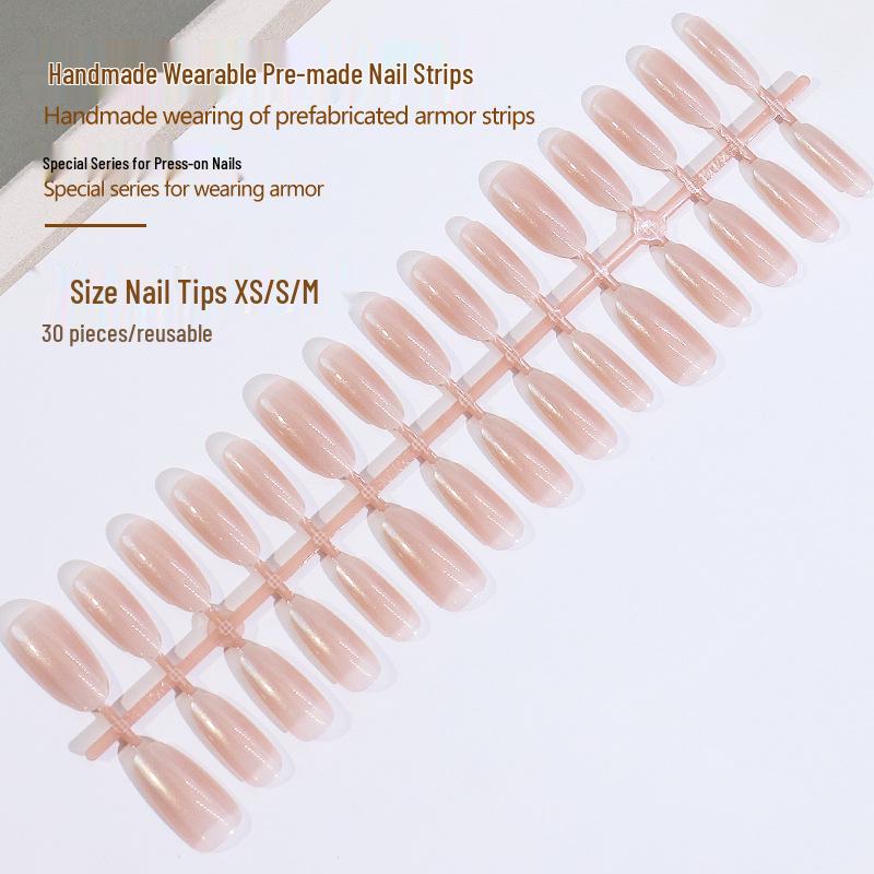 

Gradient Spicy Girl Wearable Nail Tips - 30 Removable Pre-Made Fake Nail Stickers