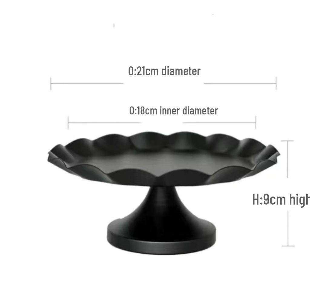 Silver Dessert Display Stand for Corporate Coffee Break and Afternoon Tea