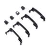 4 Pcs Outside Exterior Door Handle Set 82651 2H000 Glossy Black Outer Door Handles with Front Key Hole