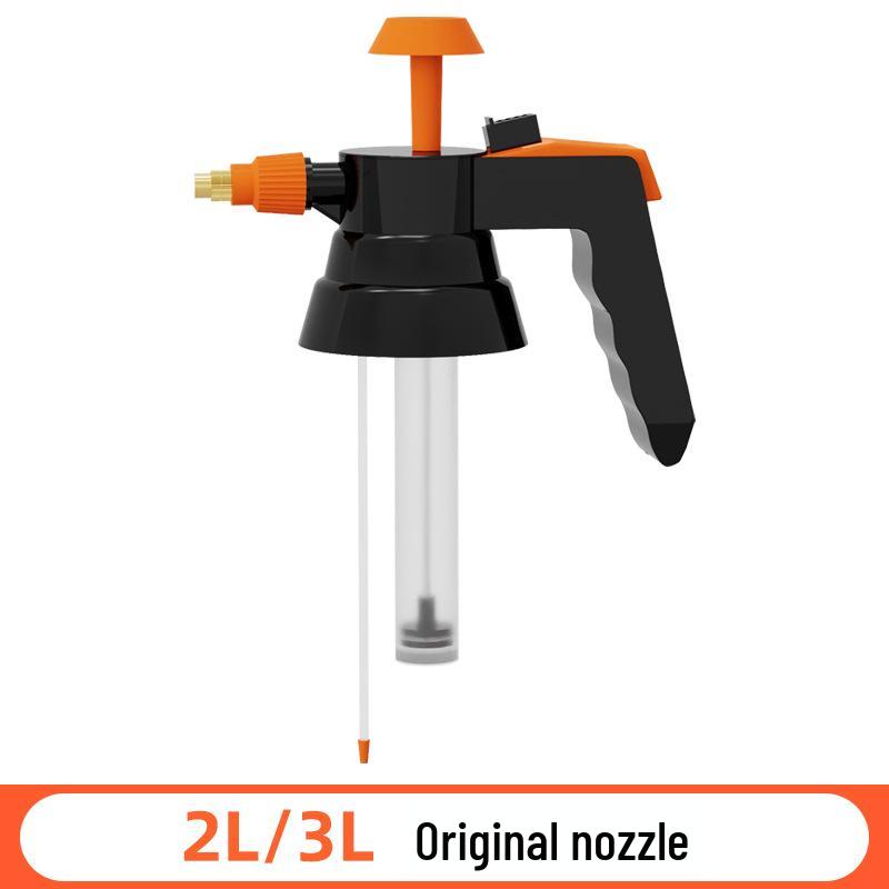 3L High-Capacity Watering Can with Manual Pump Sprayer for Home Use