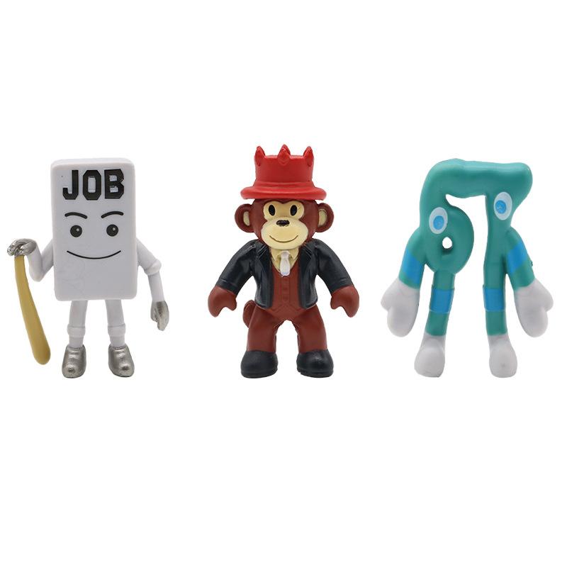 NIEUW 6/8 stuks Steal a Brainrot Spel Figuren PVC Model Speelgoed Nee. 9 & Nee. 67 Bureaudecoraties Collectie Kerstcadeau voor Kinderen