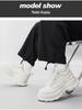 Men's Autumn Height-Boosting Casual Sneakers - 8cm Invisible Lift, Thick Sole, Trendy Dad Style