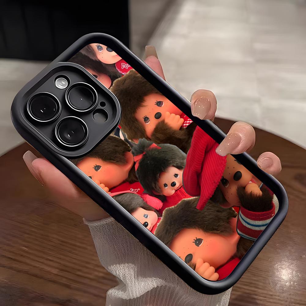 Cartoon M-Monchhichis Phone Case For IPhone 17 Pro Max 15 Pro 16 14 Plus 12 13 Mini 11 Pro Shockproof Soft Cover