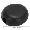 400pcs Black White Color Silicone Toggles Buckle Adjustment Buckle Clip  DIY Crafts Supplies