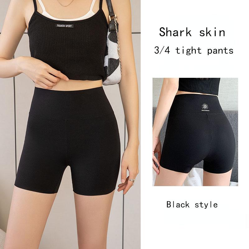 

Летние тонкие защитные брюки для женщин. Неблестящая верхняя одежда. Велосипедные шорты для йоги 3/4 с подъемом бедер, подтяжкой живота, трусы «акула». 3XL
