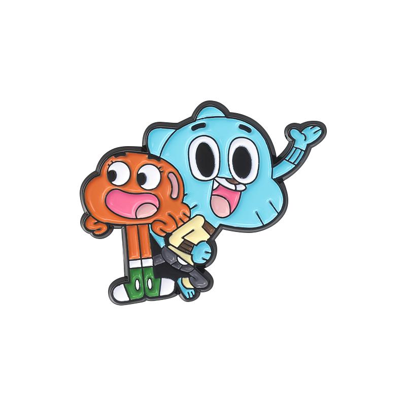 Abenteuer Anime Emaille Pins Custom Comedy Animation Broschen Anstecknadeln Cartoon Lustiger Schmuck Geschenk für Kinder Freunde