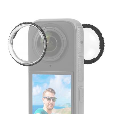 Voor Insta360 X4 PULUZ Rotation PC Lens Guard beschermhoes (Transparant)