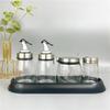 OEING Glass Tabletop Seasoning & Condiment Set