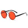 Metal Round Steampunk Rimless Sunglasses Women  Fashion Brand Designer Vintage Elastic Sun Glasses For Men Lentes