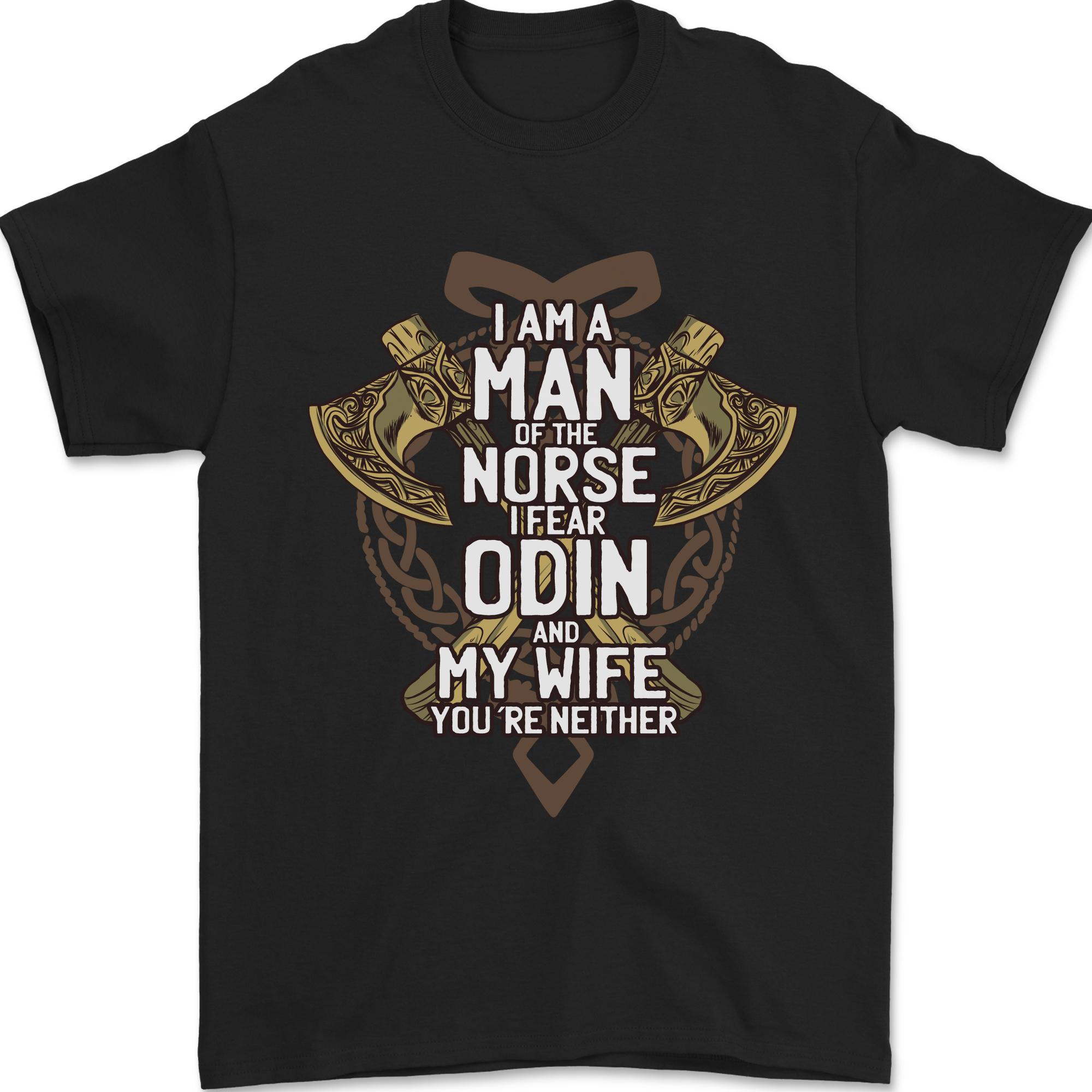 Funny Viking Wife Quote Wedding Anniversary Mens T-Shirt 100% Cotton XXL