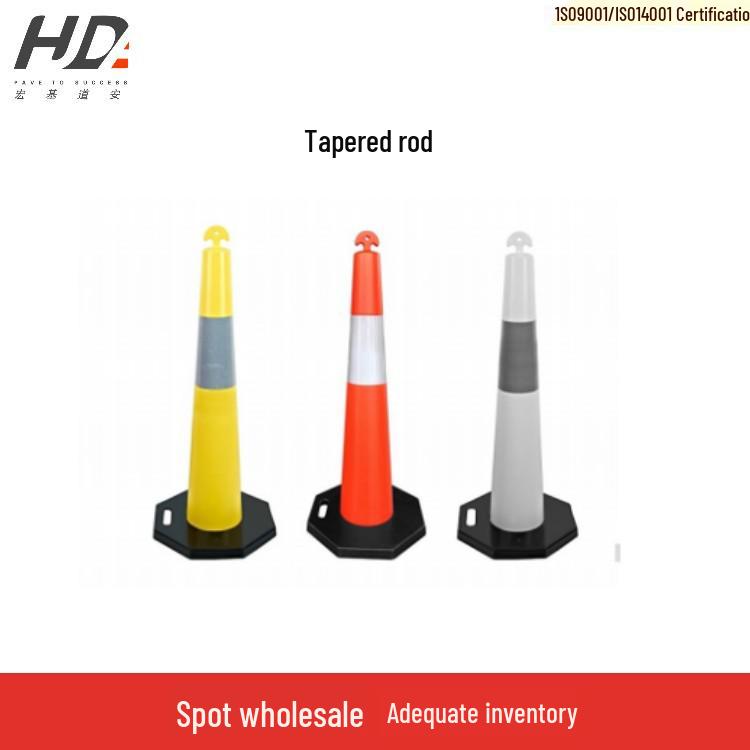 Reflective Traffic Guidance and Anti-collision Bollard Pole Regular Orange-Red, Customizable