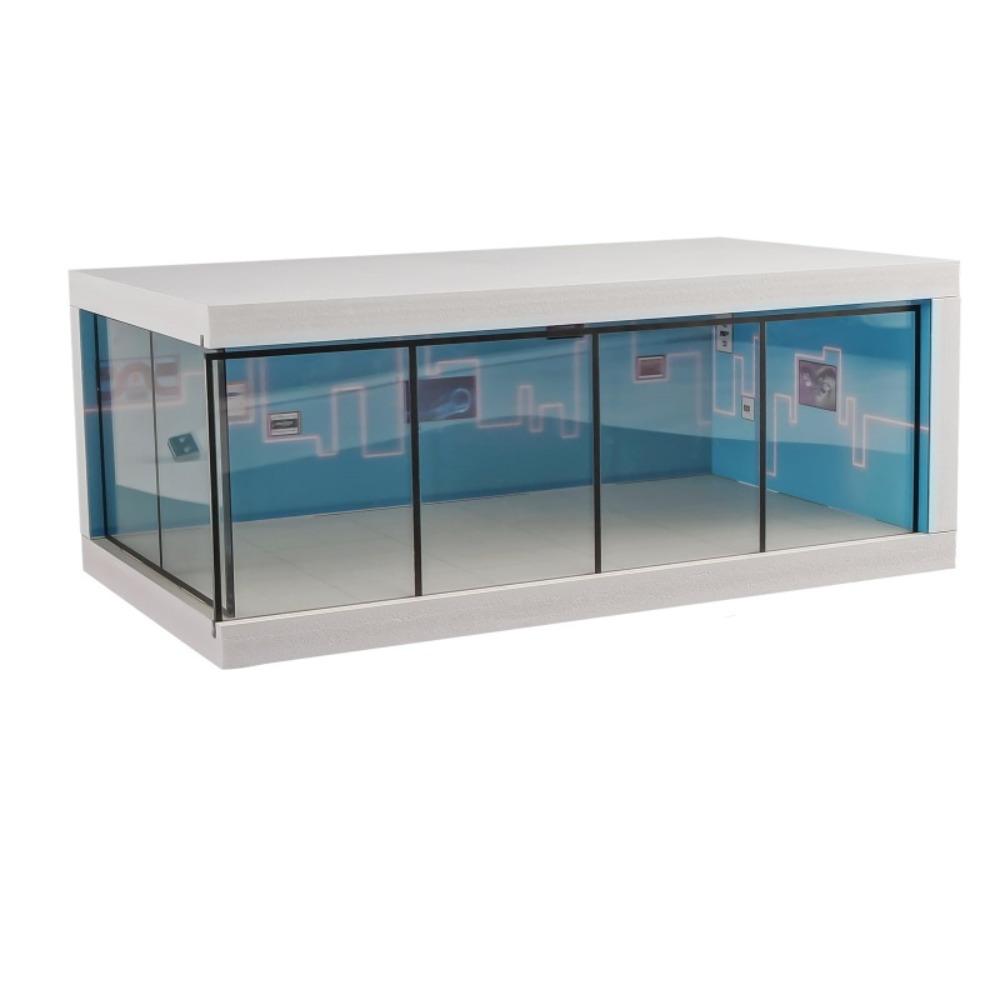 

Exhibition Hall Garage Scene Model 1/64 Scale Miniature Car Garage Car Model Showroom Kids Adult синий