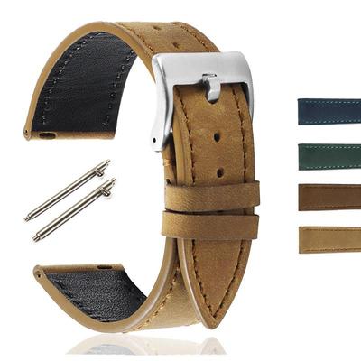 Cinturino a sgancio rapido in vera pelle per Huawei Watch 2 Pro 18/20/22mm